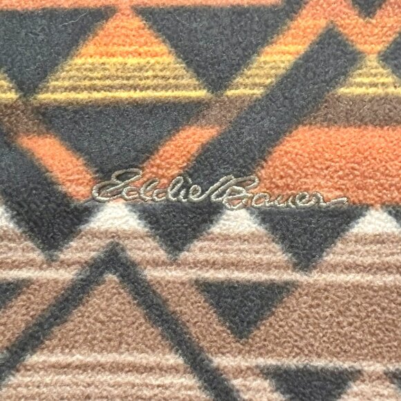 ~~Eddie Bauer Aztec 1/4 Zip Fleece Mens TXL Aztec Southwestern Pullover Sweater - Picture 3 of 6